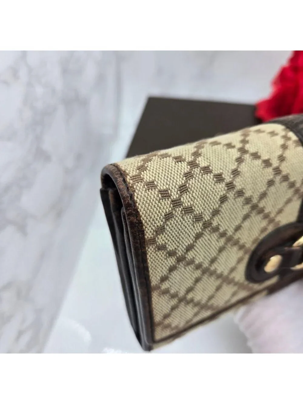 Gucci Wallet Horsebit Diamante - Picture 4 of 15